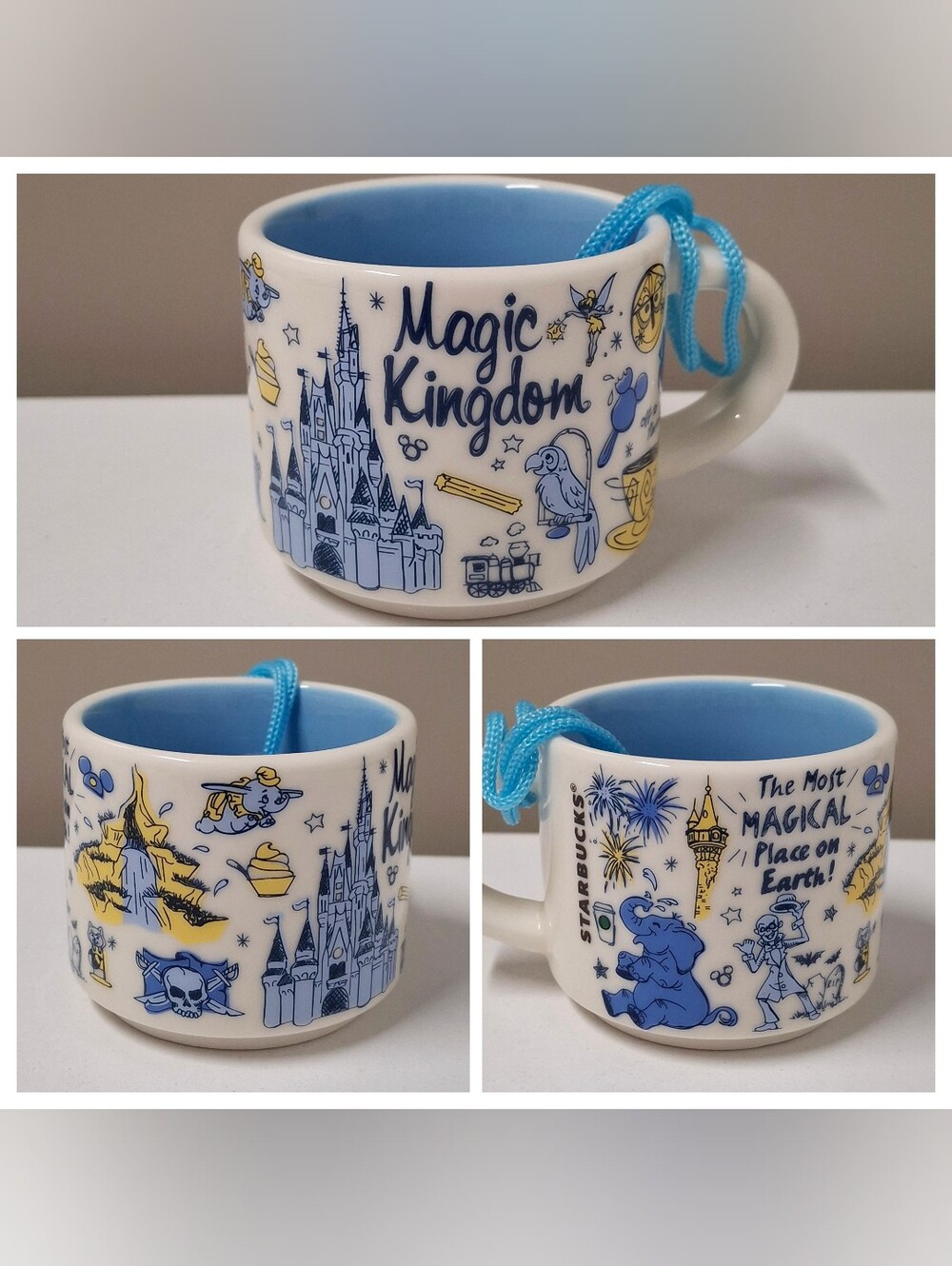 Starbucks Disney Parks Magic Kingdom Been There Series Mini Ornament Mug No Box